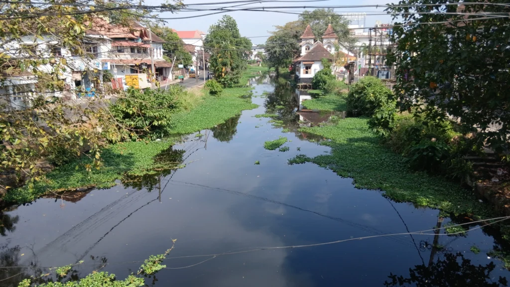 കേരളത്തിലെ ഉൾനാടൻ ജലപാതയുടെ ഭാഗമായ ആലപ്പുഴയിലെ കനാൽ